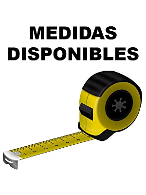 imagen descriptiva con una cinta métrica para indicar la variedad de medidas disponibles